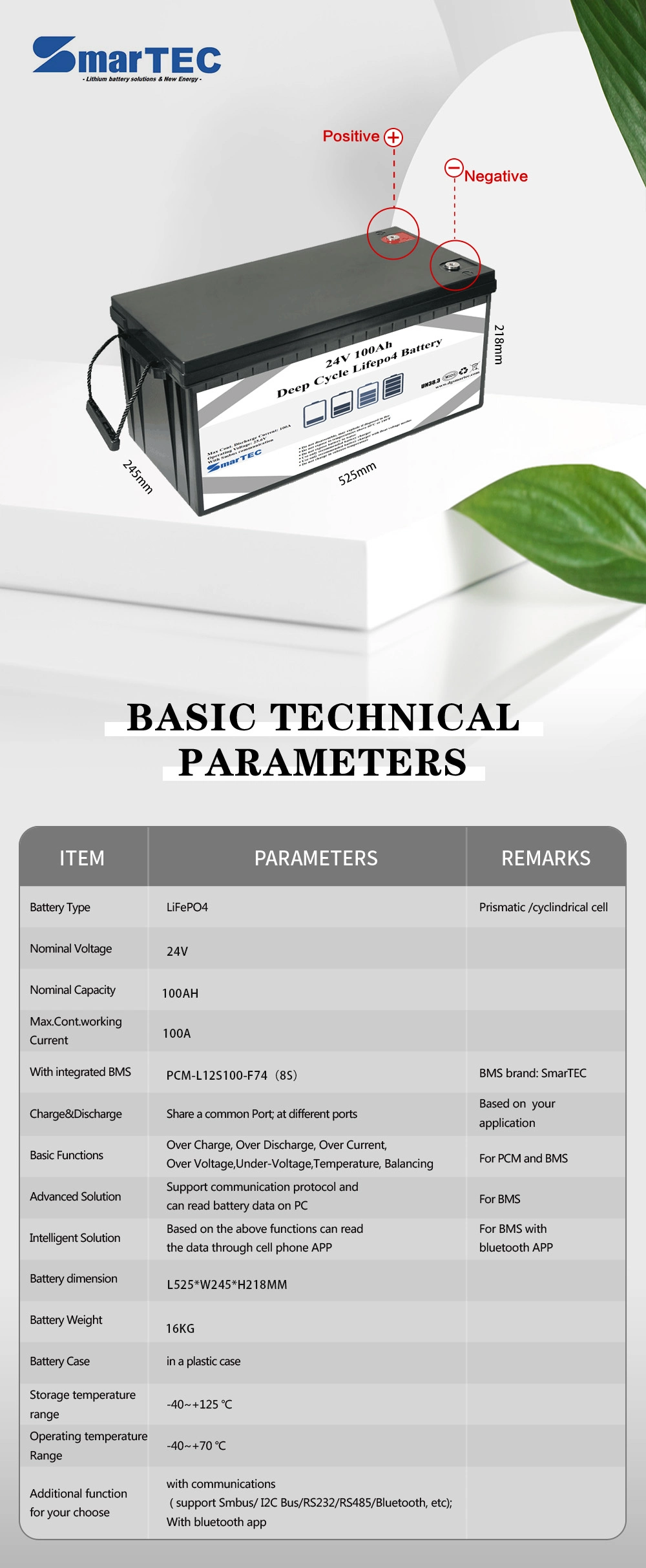 32700 Cells Rechargeable 12V 190ah Li-ion Battery Pack/Lithium Battery with BMS for Starting-up/Back-up Battery