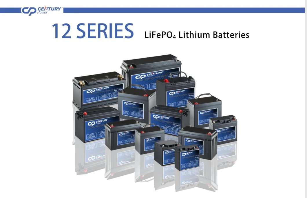 12V/24V/48V 50ah/100ah/200ah LFP LiFePO4 Lithium Battery with Bluetooth for RV