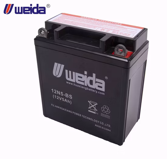 Batteria Powersport ad alte prestazioni attivata in fabbrica con cella gel sigillata 12n5-BS 12V5ah