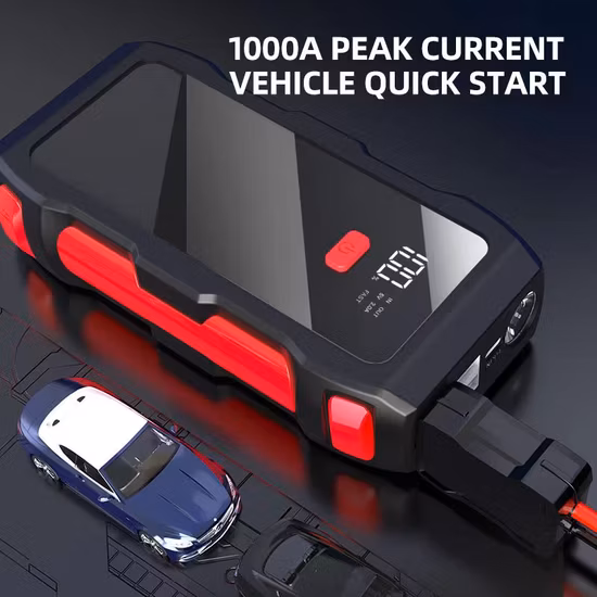 Avviatore multifunzionale per auto da 12 V con power bank