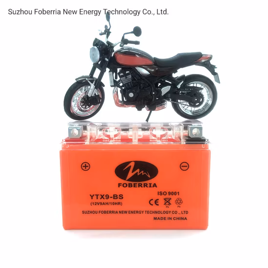 Batteria per moto al litio Ytx9-BS 12V9ah/10 ore/batteria ad alte prestazioni/batteria per sport motoristici
