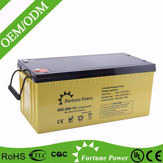 Batteria solare al gel 12V200ah prodotta in Cina